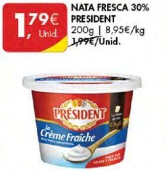 Pingo Doce NATA FRESCA 30% PRESIDENT 200g promoção
