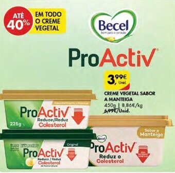 Pingo Doce CREME VEGETAL SABOR A MANTEIGA 450g promoção