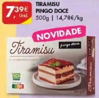Pingo Doce TIRAMISU PINGO DOCE 500g promoção