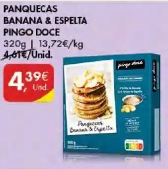 Pingo Doce PANQUECAS BANANA & ESPELTA PINGO DOCE 320g promoção
