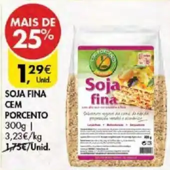 Pingo Doce SOJA FINA CEM PORCENTO 300g promoção