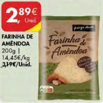 Pingo Doce FARINHA DE AMÊNDOA 200g promoção