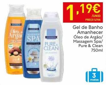 Recheio Gel de banho amanhecer promoção