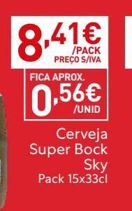 Recheio Cerveja super bock promoção