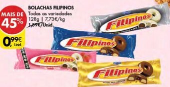 Pingo Doce BOLACHAS FILIPINOS 128g promoção