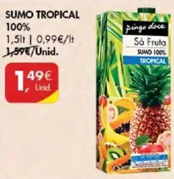 Pingo Doce SUMO TROPICAL 100% 1.5lt promoção