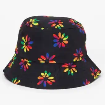 Rainbow daisies bucket hat