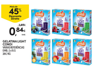 Continente Gelatina Light Condi 2x15g promoção