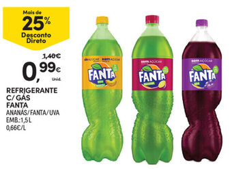 Continente Refrigerante C/Gás Fanta 1.5L promoção
