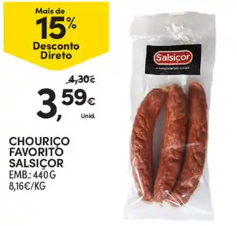Continente Chouriço Favorito Salsiçor 440g promoção