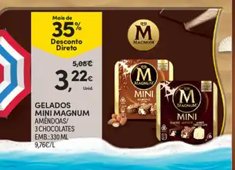 Continente Gelados Mini Magnum 330ml promoção