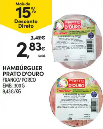 Continente Hambúrguer Prato D'Ouro 300g promoção