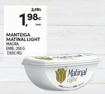 Continente Manteiga Matinal Light 250g promoção