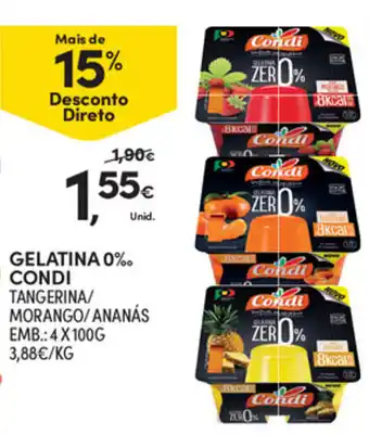 Continente Gelatina 0% Condi 4x100g promoção