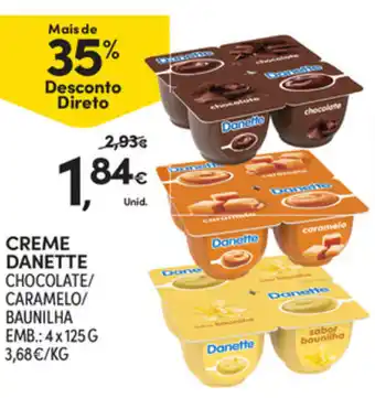 Continente Creme Danette 4/125g promoção