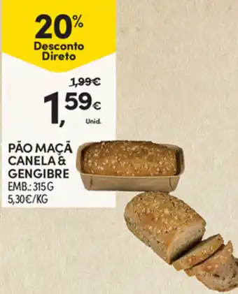 Pão Maçã Canela & Gengibre 315g