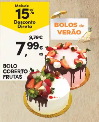 Continente Bolo Coberto Frutas promoção