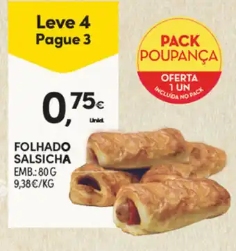 Folhado Salsicha 80g
