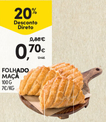 Continente Folhado Maçã 100g promoção
