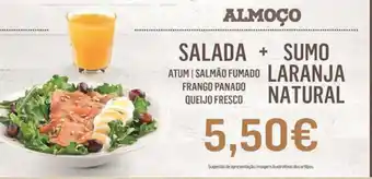 Continente Salada + Sumo Laranja Natural promoção