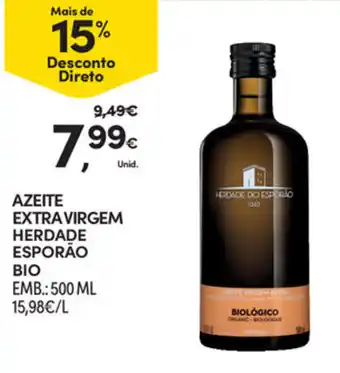 Continente Azeite Extra Virgem Herdade Esporão Bio 500ml promoção