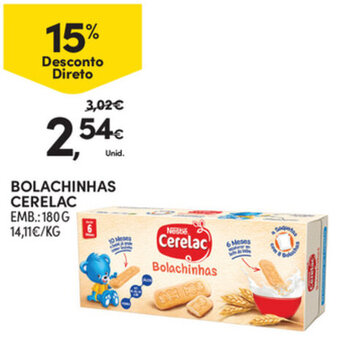 Continente Bolachinhas Cerelac 180g promoção