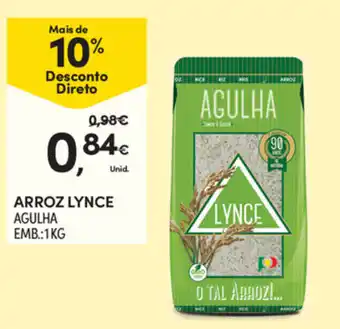 Continente Arroz Lynce 1kg promoção