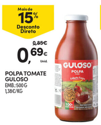 Continente Polpa Tomate Guloso 500g promoção
