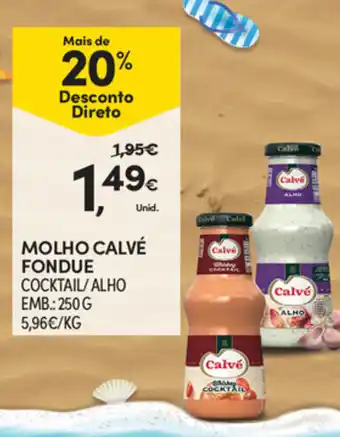 Continente Molho Calvé fondue 250g promoção