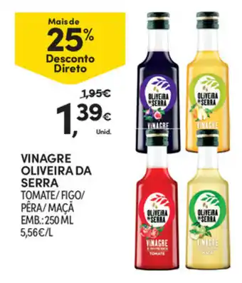 Continente Vinagre Oliveira da Serra 250ml promoção