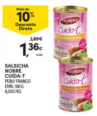 Continente Salsicha Nobre Cuida-T 160g promoção