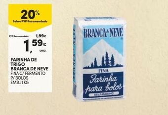 Farinha de trigo branca de neve