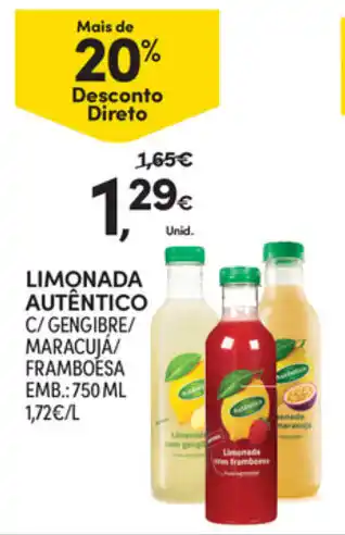 Continente Limonada Autêntico 750ml promoção