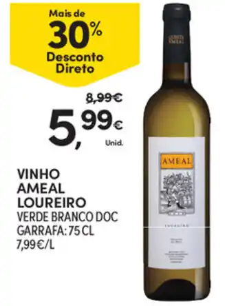 Continente Vinho Ameal Loureiro 75cl promoção