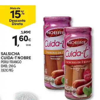 Continente Salsicha Cuida-T Nobre 210g promoção