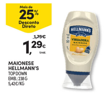 Continente Maionese Hellmann's 238g promoção