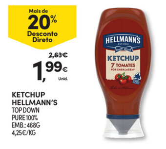 Continente Ketchup Hellmann's 468g promoção