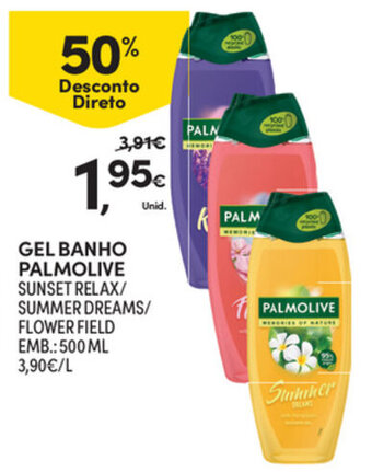 Continente Gel Banho Palmolive 500ml promoção