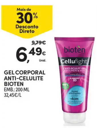Continente Gel Corporal Anti-Celulite Bioten 200ml promoção