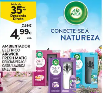 Continente Ambientador Elétrico Airwick Fresh Matic 1UN promoção