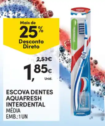Continente Escova Dentes Aquafresh Interdental 1 UN promoção