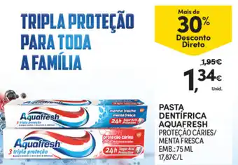 Continente Pasta Dentífrica Aquafresh 75ml promoção