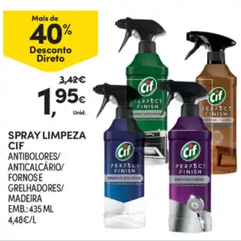 Continente Spray Limpeza CIF 435ml promoção