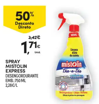 Continente Spray Mistolin Expresses 750ml promoção