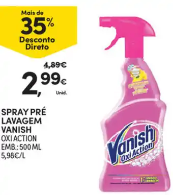 Continente Spray Pré Lavagem Vanish 500ml promoção