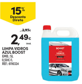 Continente Limpa Vidros Azul Boost 5L promoção