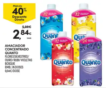 Continente Amaciador Concentrado Quanto 76 Doses promoção