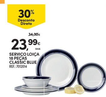 Servico Loiça 18 Peças Classic Blue