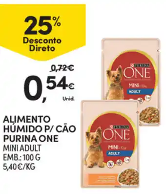Continente Alimento Humido P/Cáo Purina One 100g promoção