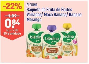 ALDI Polpa de frutas blédina promoção
